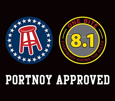 A black background with two stickers and the words " portnoy approved ".