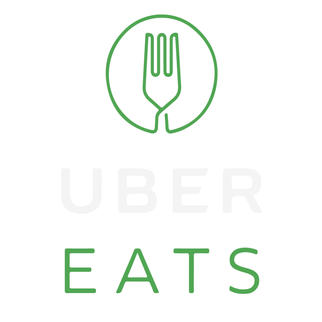 A black and green logo for uber eats.